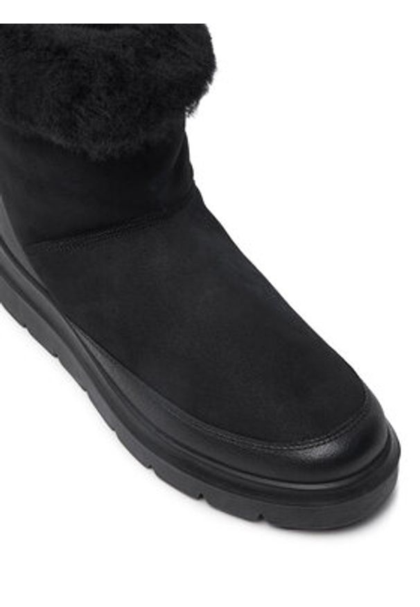 ecco - ECCO Botki Nouvelle 21626351052 Czarny. Kolor: czarny. Materiał: zamsz, skóra