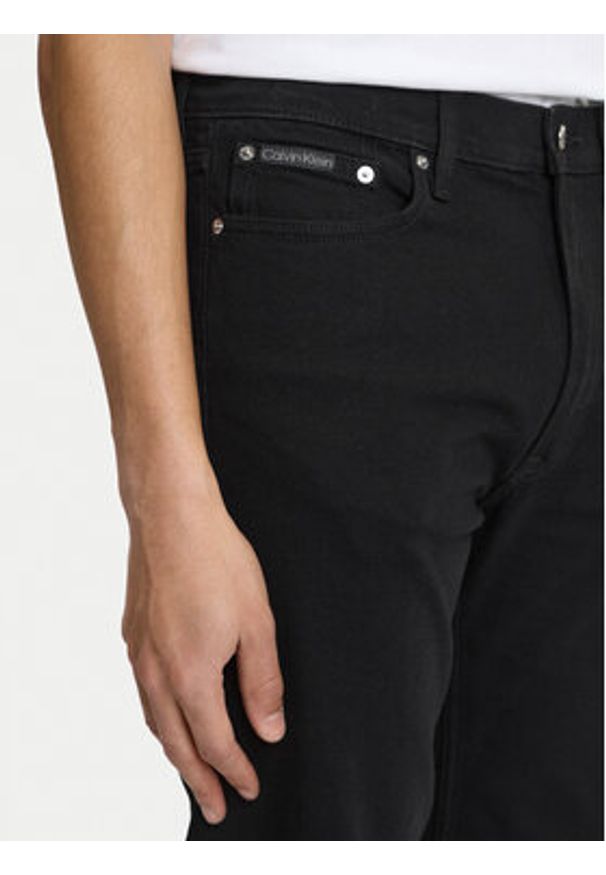 Calvin Klein Jeans Jeansy LV04RF944G Czarny Straight Fit. Kolor: czarny