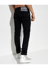 Philipp Plein - PHILIPP PLEIN - Czarne jeansy Straight Super Cut. Kolor: czarny. Wzór: aplikacja. Styl: klasyczny, elegancki #2