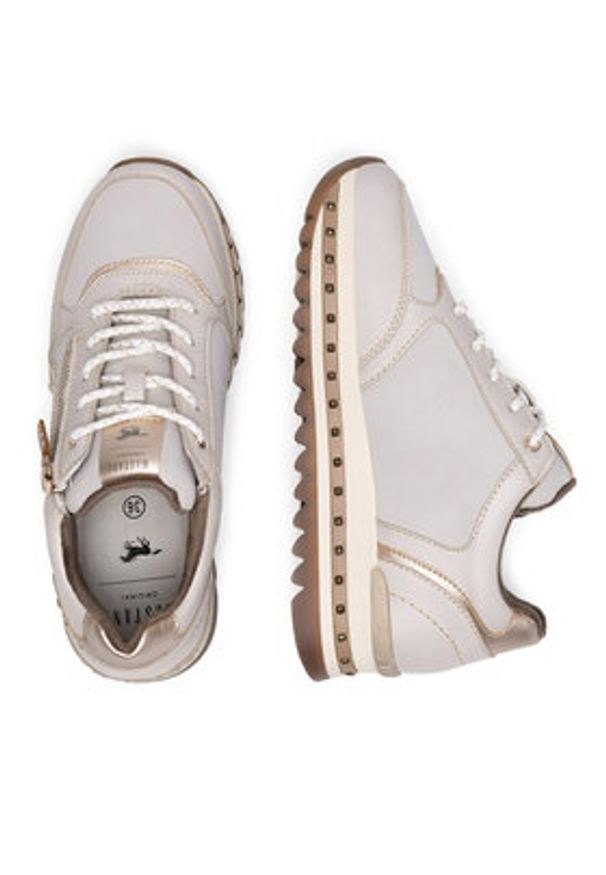 Mustang Sneakersy 1347-310 Beżowy. Kolor: beżowy. Materiał: materiał