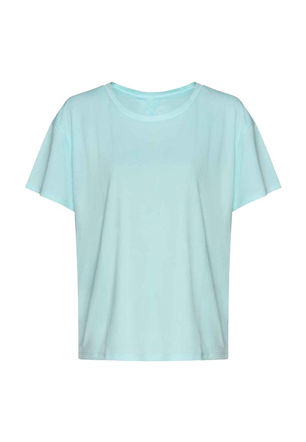 JUST COOL - Koszulka Damska Z Odkrytymi Plecami. Kolor: zielony. Sport: turystyka piesza