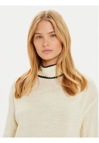 Brave Soul Golf LK-555ALTO Écru Loose Fit. Typ kołnierza: golf. Materiał: syntetyk #4