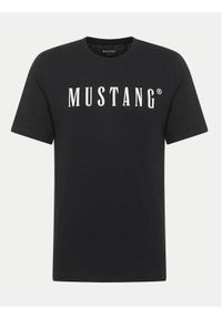 Mustang T-Shirt Austin 1014695 Czarny Regular Fit. Kolor: czarny. Materiał: bawełna