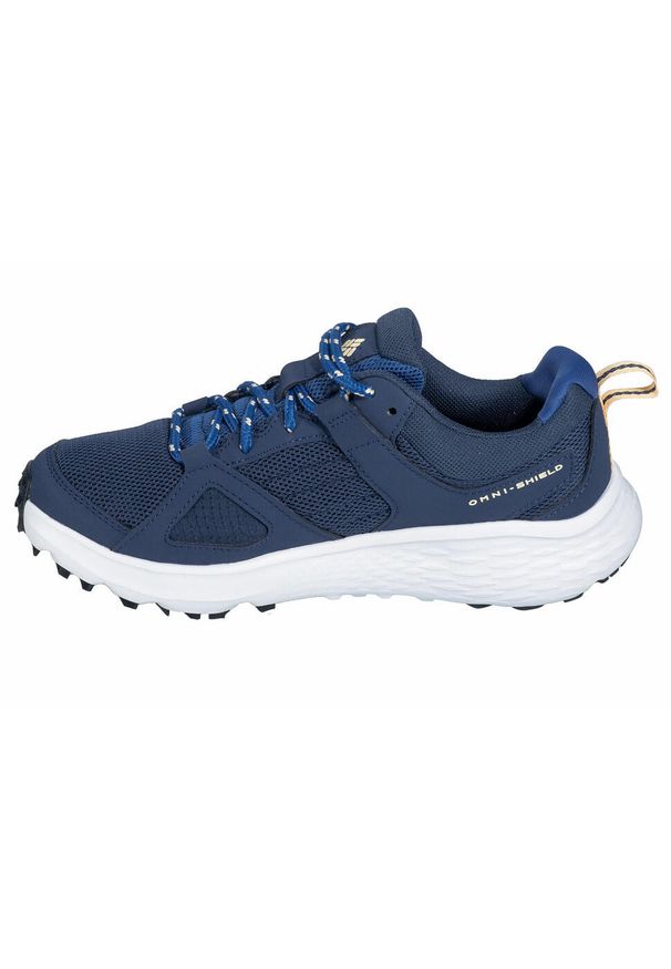 columbia - Buty do chodzenia damskie Columbia Novo Trail. Zapięcie: sznurówki. Kolor: niebieski. Materiał: guma, materiał, syntetyk. Szerokość cholewki: normalna. Sport: turystyka piesza