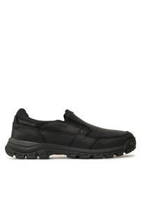 CAT Footwear Półbuty Threshold Slip On P726052 Czarny. Zapięcie: bez zapięcia. Kolor: czarny. Materiał: skóra