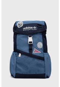 adidas Originals plecak dziecięcy duży wzorzysty. Kolor: niebieski. Materiał: materiał #1
