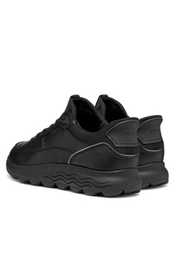Geox Sneakersy D Spherica Plus D567MB 00085 C9999 Czarny. Kolor: czarny. Materiał: skóra