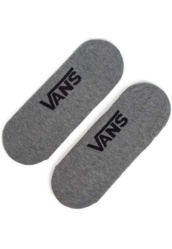 Vans Zestaw 3 par stopek męskich Classic Super No Show VN000XTTHTG Szary. Kolor: szary. Materiał: materiał