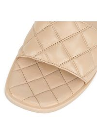 Badura Klapki HAPPY-08W3-086 Beżowy. Kolor: beżowy. Materiał: skóra #6