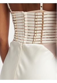 Elisabetta Franchi Sukienka wieczorowa AB-R53-62E2-V760 Kremowy Slim Fit. Kolor: kremowy. Materiał: syntetyk. Styl: wizytowy #4