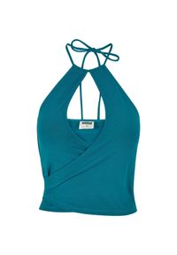 Tank top court wraparound woman Urban Classics. Kolor: zielony. Długość: krótkie. Styl: elegancki #1