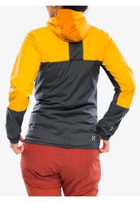 Haglöfs - Kurtka ocieplana damska Haglofs L.I.M Alpha Hood. Kolor: żółty. Sport: turystyka piesza