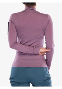 MONS ROYALE - Longsleeve damski Mons Royale Diversion Merino Mock Neck Long Sleeve. Kolor: fioletowy. Długość rękawa: długi rękaw. Sport: kolarstwo