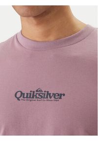 Quiksilver T-Shirt EQYZT08174 Fioletowy Regular Fit. Kolor: fioletowy. Materiał: bawełna #3