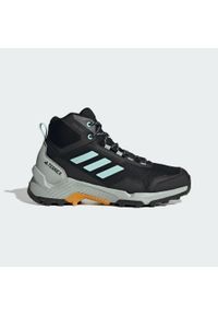 Adidas - Eastrail 2.0 Mid RAIN.RDY Hiking Shoes. Kolor: czarny, wielokolorowy, niebieski, żółty. Materiał: materiał