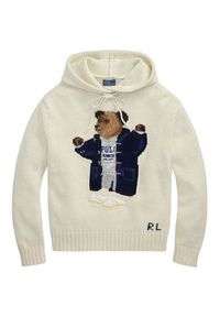 Polo Ralph Lauren Sweter 211972802001 Beżowy Relaxed Fit. Typ kołnierza: polo. Kolor: beżowy. Materiał: bawełna