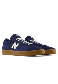 Buty unisex New Balance Numeric UN430NVG – granatowe. Kolor: niebieski. Materiał: dresówka, skóra. Szerokość cholewki: normalna. Sport: skateboard #4