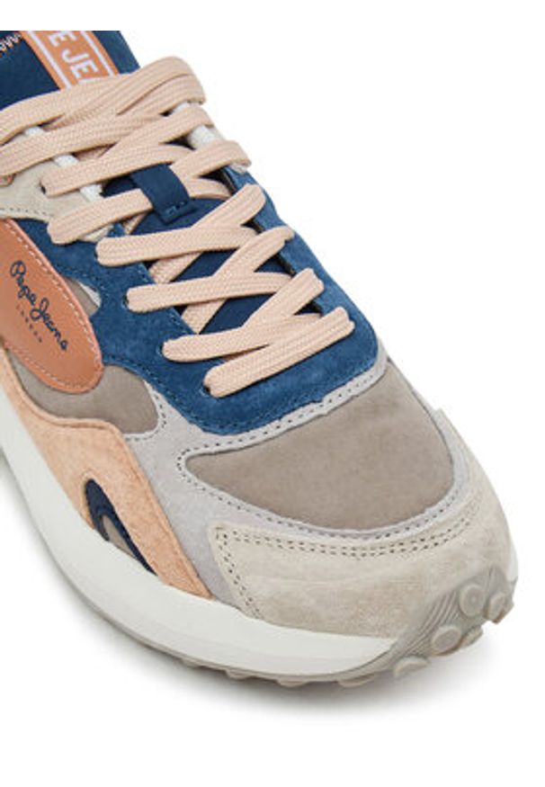 Pepe Jeans Sneakersy Winslow Serie PLS600013 Brązowy. Kolor: brązowy. Materiał: skóra, zamsz