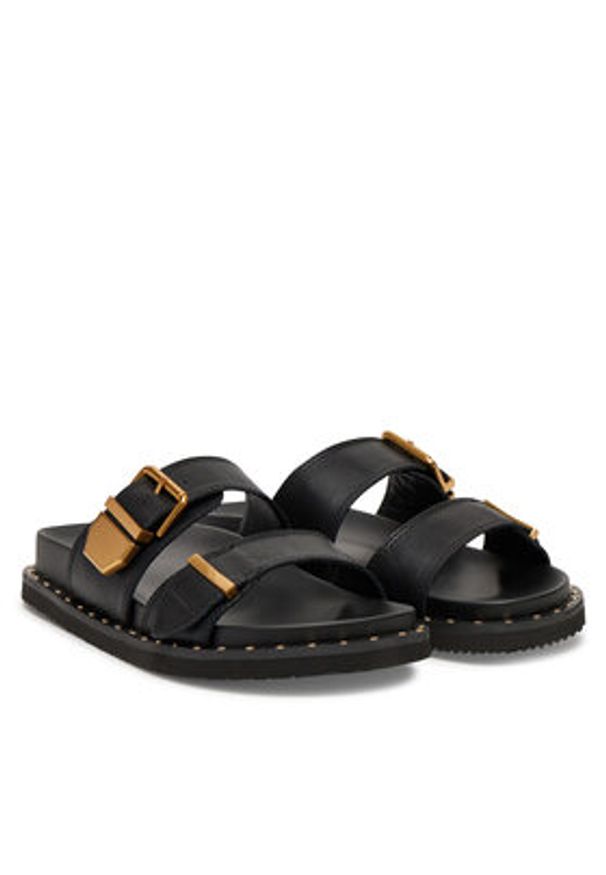 Aldo Klapki Elyna 13904966 Czarny. Kolor: czarny. Materiał: skóra