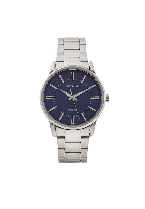 Casio Zegarek MTP-1303PD-2AVEG Srebrny. Kolor: srebrny