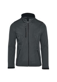 SG - Męska Kurtka Soft Shell Signature Bez Metki. Kolor: wielokolorowy, szary, brązowy