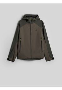 4f - 4F Kurtka przejściowa membrana 5000 męska - khaki 3XL. Okazja: na co dzień, do pracy, na spacer. Kolor: brązowy, oliwkowy, wielokolorowy. Materiał: materiał. Wzór: nadruk. Sezon: wiosna, jesień. Styl: casual, sportowy, klasyczny #1