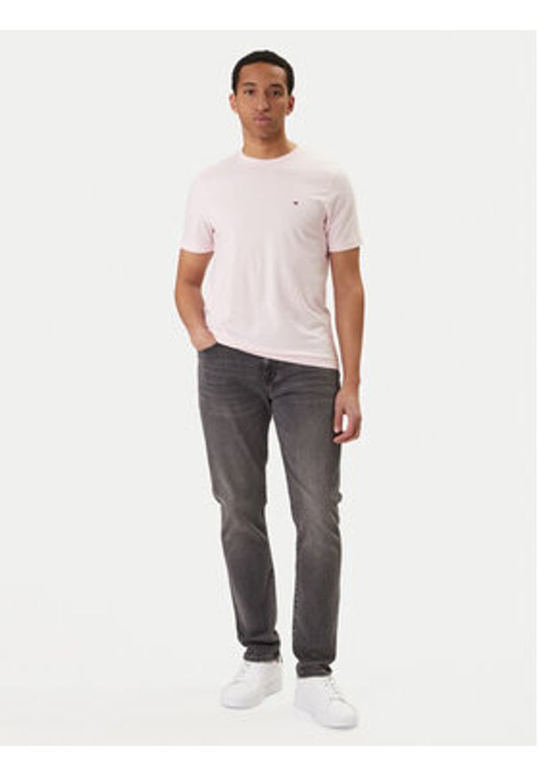 TOMMY HILFIGER - Tommy Hilfiger T-Shirt Ess Seasonal MW0MW39995 Różowy Regular Fit. Kolor: różowy. Materiał: bawełna