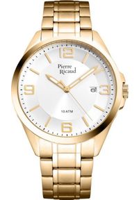 Zegarek Pierre Ricaud Zegarek męski Pierre Ricaud P91073.1153Q złoty. Kolor: złoty #1