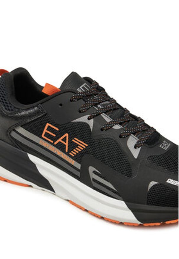 EA7 Emporio Armani Sneakersy X8X156 XK360 U017 Czarny. Kolor: czarny. Materiał: materiał