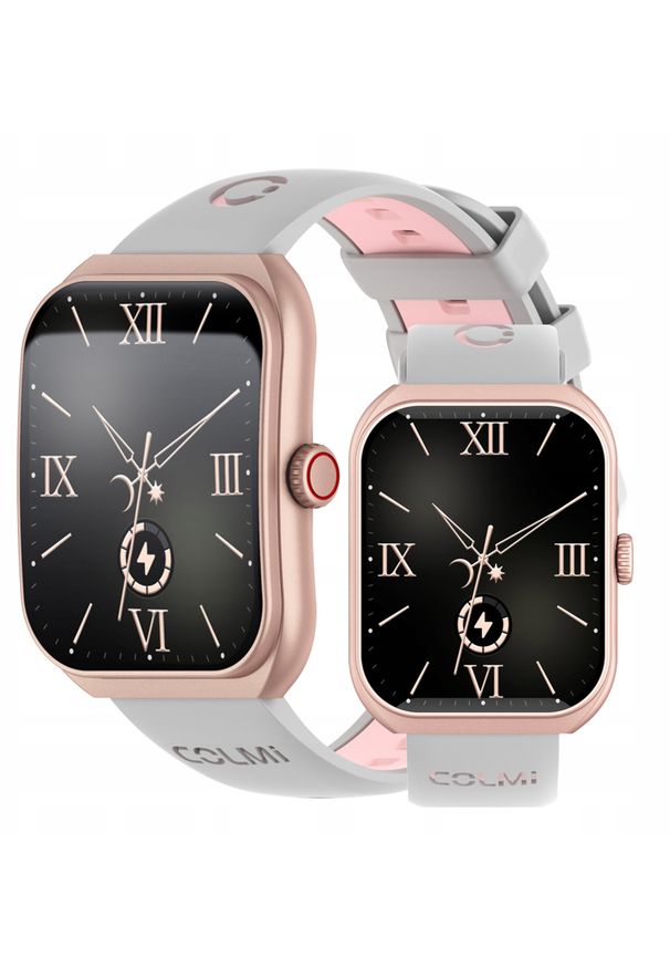 Smartwatch Colmi P86 (Różowe złoto). Rodzaj zegarka: smartwatch. Kolor: różowy, złoty, wielokolorowy