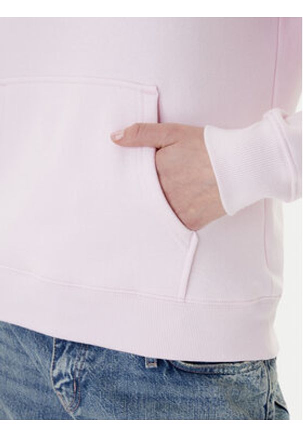 Tommy Jeans Bluza Flag DW0DW19958 Różowy Regular Fit. Kolor: różowy. Materiał: bawełna