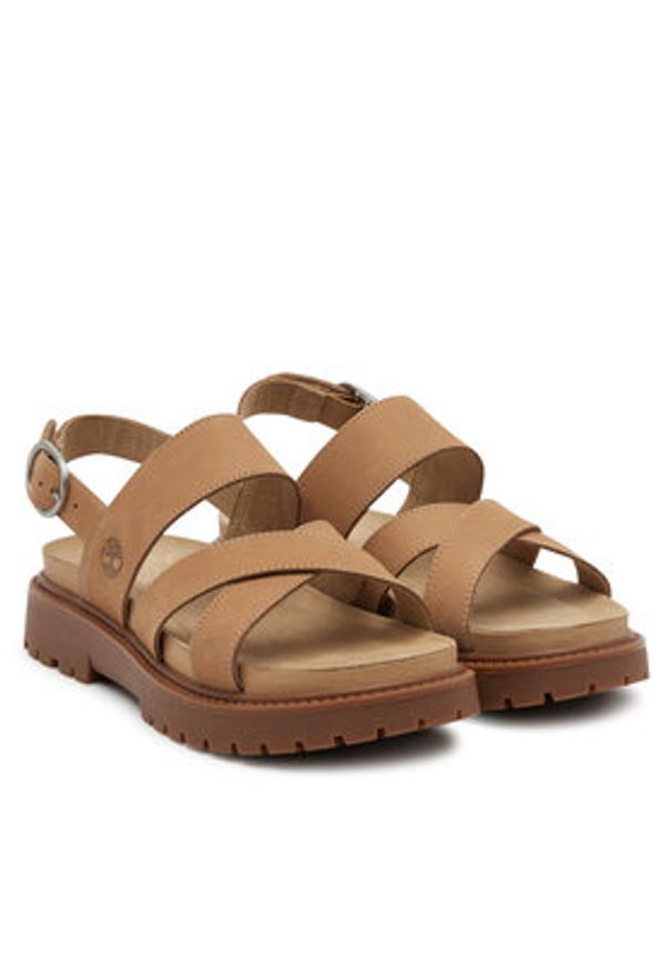 Timberland Sandały TB0A61T4EN31 Beżowy. Kolor: beżowy. Materiał: skóra