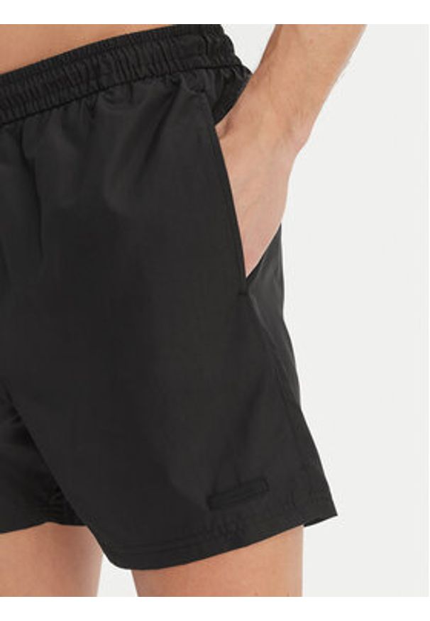 Calvin Klein Swimwear Szorty kąpielowe LV00N61027 Czarny Regular Fit. Kolor: czarny. Materiał: bawełna