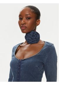 ROTATE Sukienka jeansowa 1119351826 Niebieski Slim Fit. Kolor: niebieski. Materiał: bawełna #3