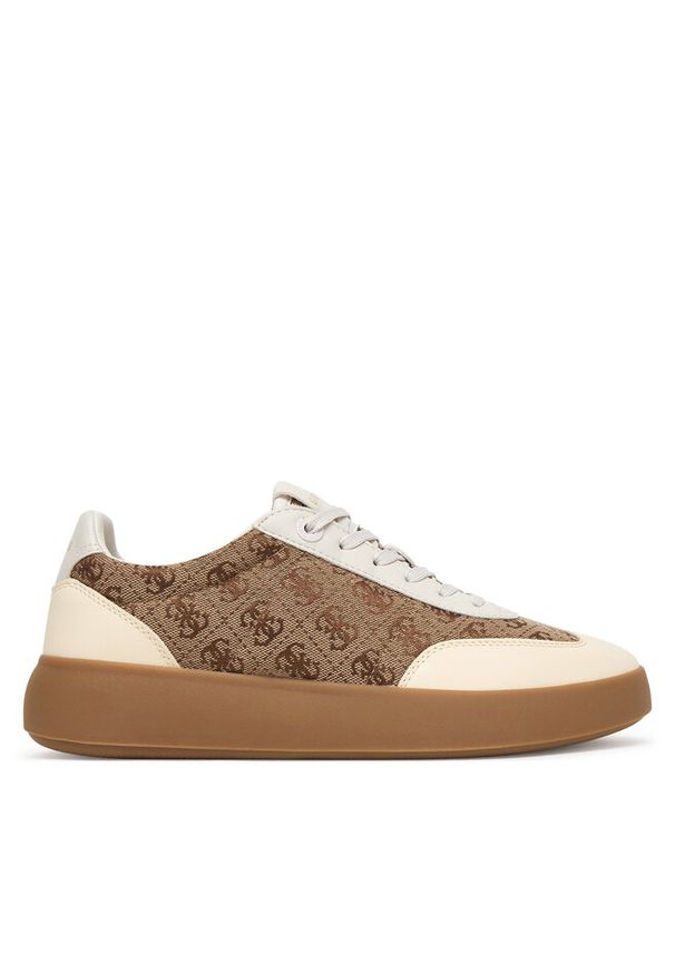 Sneakersy Guess. Kolor: beżowy