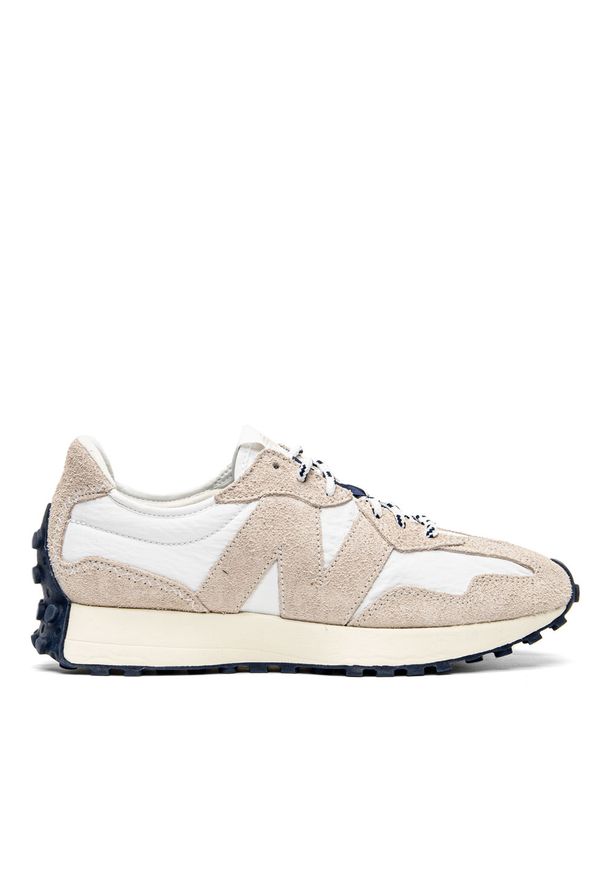 Buty sportowe męskie New Balance 327 (MS327RF1). Kolor: beżowy. Materiał: skóra, syntetyk, materiał, zamsz. Szerokość cholewki: normalna