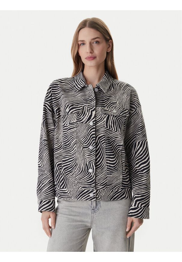 Vero Moda Kurtka jeansowa Tessa 10329961 Szary Oversize. Kolor: szary. Materiał: bawełna