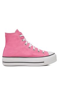 Converse Trampki Chuck Taylor All Star Lift Platform HI A08216C Różowy. Kolor: różowy. Materiał: materiał. Obcas: na platformie #1