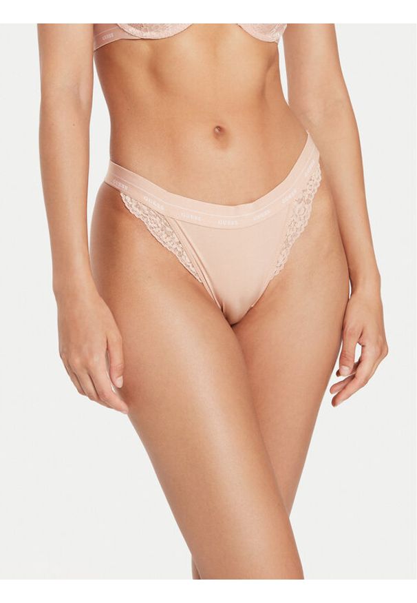 Guess Figi brazylijskie Jane O4YE00 PZ01C Beżowy. Kolor: beżowy. Materiał: syntetyk