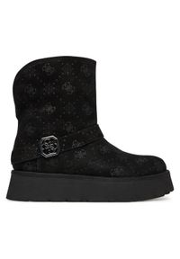 Guess Śniegowce FLFDOL ESU10 Czarny. Kolor: czarny. Materiał: materiał