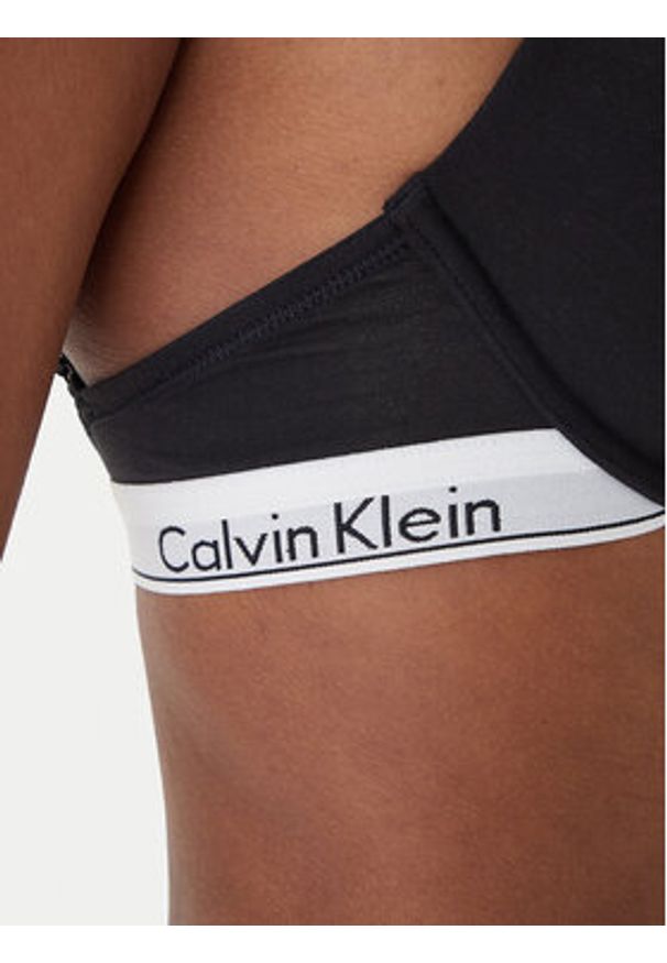Calvin Klein Underwear Biustonosz z fiszbiną 000F3784E Czarny. Kolor: czarny. Materiał: bawełna