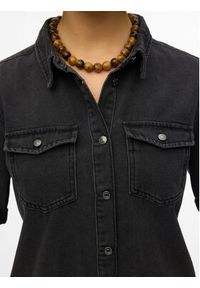 Vero Moda Sukienka jeansowa Jennie 10309665 Czarny Regular Fit. Kolor: czarny. Materiał: bawełna #2