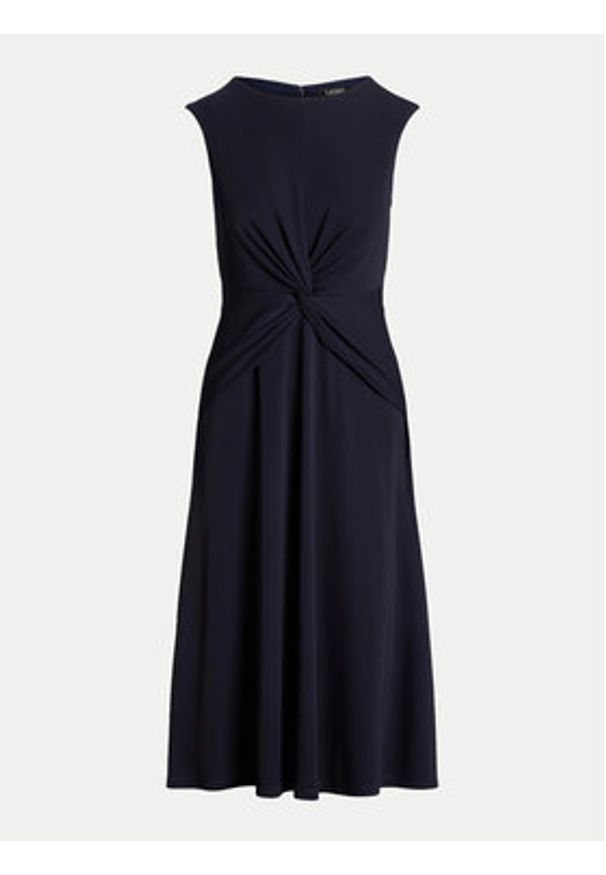 Lauren Ralph Lauren - LAUREN RALPH LAUREN Sukienka codzienna 250872090004 Granatowy Regular Fit. Okazja: na co dzień. Kolor: niebieski. Materiał: syntetyk. Typ sukienki: proste. Styl: casual