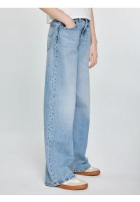 Big-Star - Jeansy dziewczęce z szeroką nogawką niebieskie Natalie 165. Stan: podwyższony. Kolor: niebieski. Materiał: jeans. Styl: vintage, klasyczny, elegancki #2