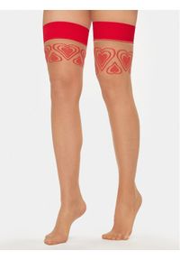 Hunkemöller Pończochy 205158 Czerwony. Kolor: czerwony. Materiał: syntetyk