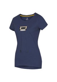 OCUN - Koszulka damska Ocun Classic T blue. Kolor: niebieski. Materiał: bawełna. Sport: wspinaczka #1