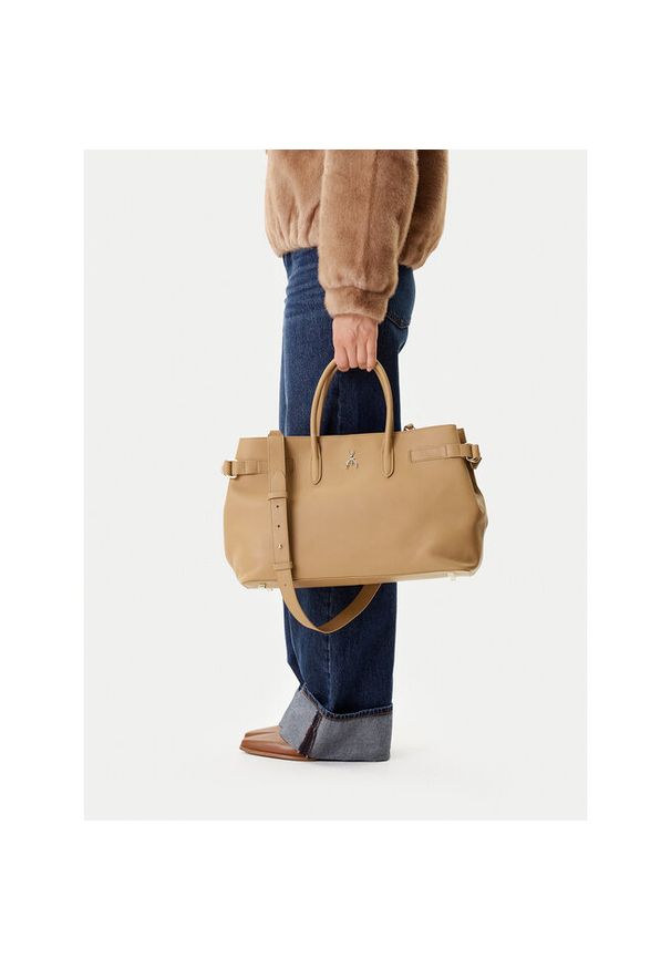 Torebka Patrizia Pepe. Kolor: beżowy