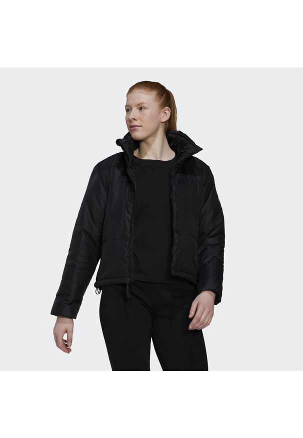 Adidas - BSC Insulated Jacket. Kolor: czarny. Materiał: materiał, puch