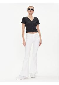 Levi's® Bluzka Monica A7182-0001 Czarny Slim Fit. Kolor: czarny. Materiał: bawełna