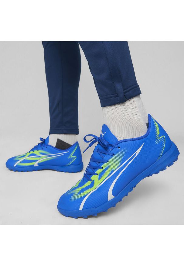 Puma - Buty piłkarskie męskie PUMA Ultra Play TF. Kolor: zielony, biały, wielokolorowy, niebieski. Sport: piłka nożna